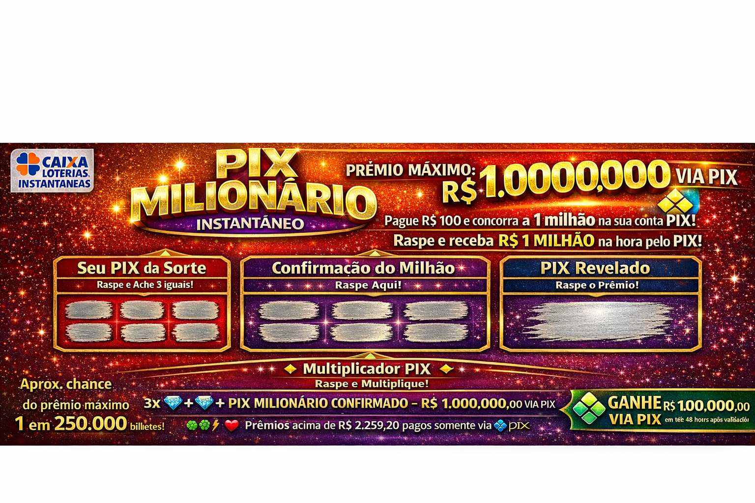 1.000.000,00 em 1 segundo!